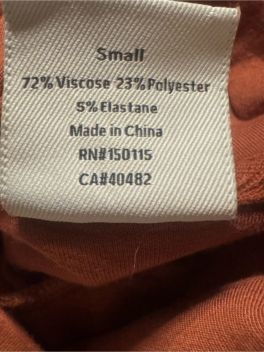 Varley Freya Sweat Pullover Womens S Rust Brown Doublesoft Funnel Neck Lounge C2 - Picture 12 of 12